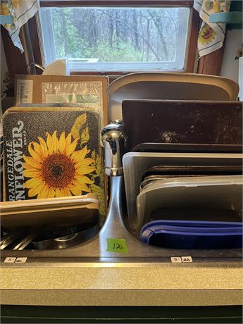 Sink Lot, Cutting Boards, Pans
