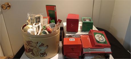 Large Lot Of Christmas Decorations