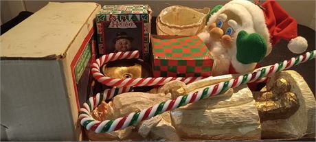 Lot Of Vintage Christmas Decorations
