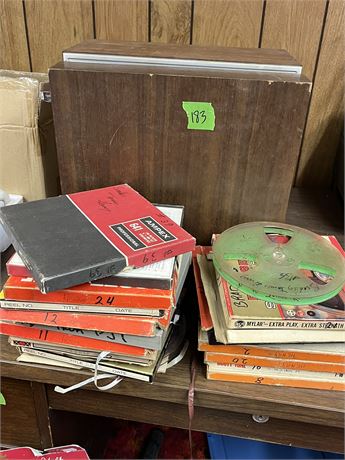 Vintage Reel Tape Player and tapes