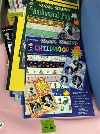 Craft supplies, Scrapbook Paper
