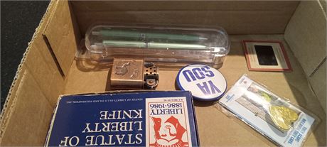 Camel Lighter & Pens & Pocket Knife &  Miscellaneous Items