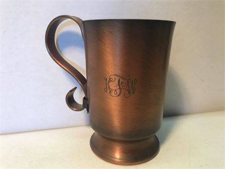 Glencroft Engraved Solid Copper Cup