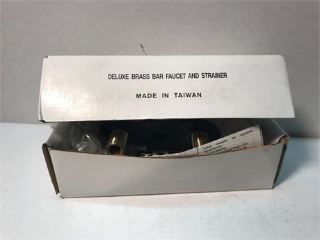 Deluxe Brass Bar Faucet & Strainer