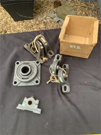 Bearing Block Lot Includes Pillow Block Fafnir RAK 1 & RAS 3/4 Sealmaster