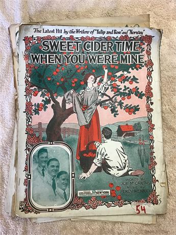 Vintage Sheet Music Lot Circa 1940s