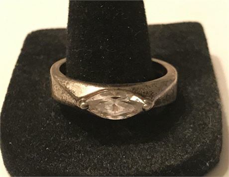 Stamped P. Ster CZ Size 8.25 Ring