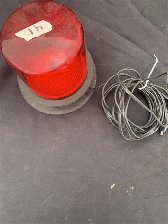 Vintage 12 Volt Red Flashing Light