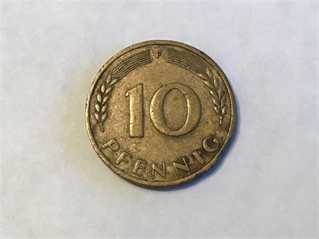 1949 Germany 10 Pfennig