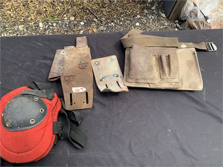 Tool Belt Knee Pads And Tool Holder Lot