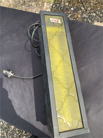 Vintage Wood Plug-In Light Box Illuminated Tracing Board With Yellow Cover
