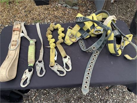 Tree Or Pole Climbing Harness And Other Gear