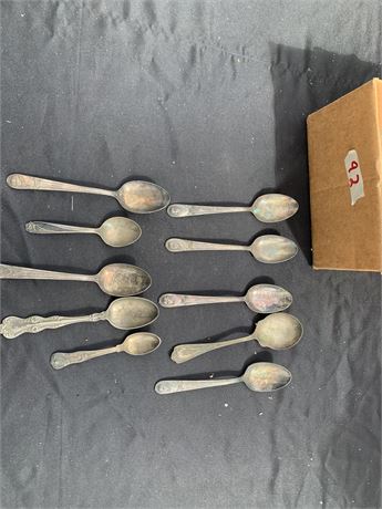 Lot Of Silver Color US President-Themed Collector Spoons