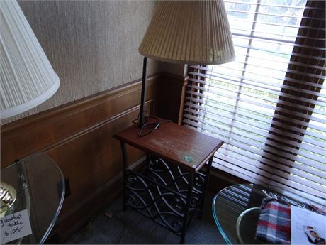 End Table with Lamp