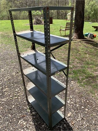 Complete Metal Shelf Storage Unit With 6 Shelves