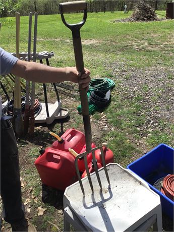 Potato Pitch Fork Yard Tool