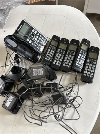 five phone cordless phone system