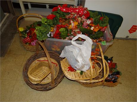 Flowers and Baskets