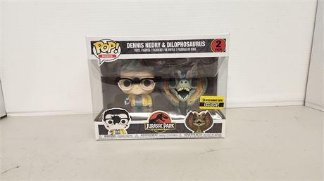 Jurassic Park 25th Anniversary Edition 2 Pack Pop Figure Set