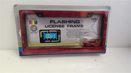 Flashing License Frame