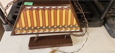 Vintage Metal Pool Table/Bar Light NOT TESTED