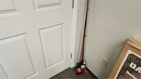 Lot Of Fishing Poles & Reels