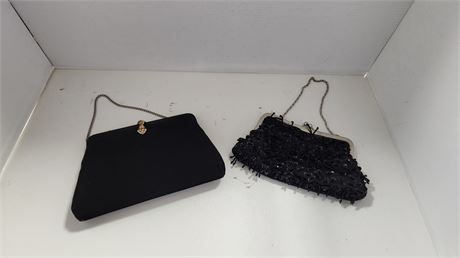 2 Vintage Purses & Vintage Gloves
