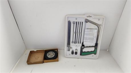 Vintage tape Measure & Mini Saw Kit