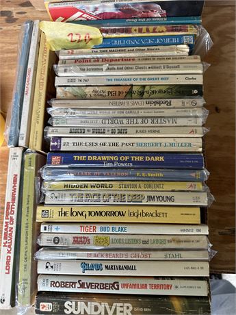 A lot of collectible, sci-fi and comedy paperbacks