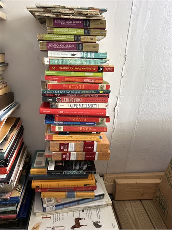 3 foot stack of books 3