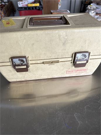 vintage old pal tacklebox with tackle
