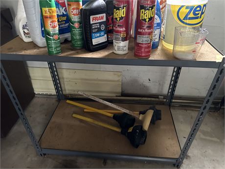 two tier metal shelf shelf only