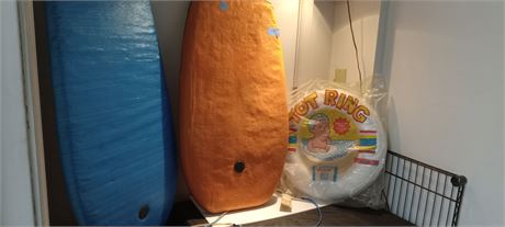 Lot Of Surf Boards & Tot Ring
