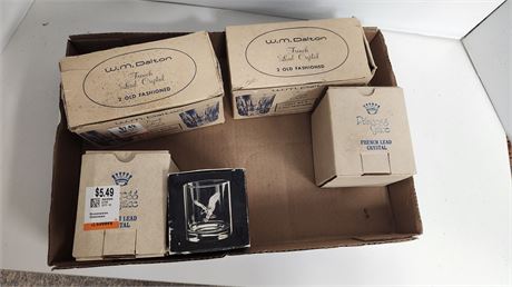 Lot Of Collectable Lead Crystal Cups