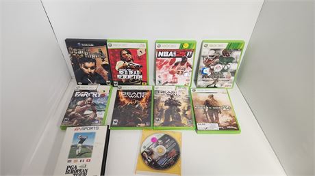 XBOX 360 & Gamecube & Miscellaneous Video Games