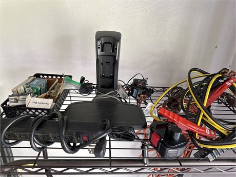 contents of shelf a and cord