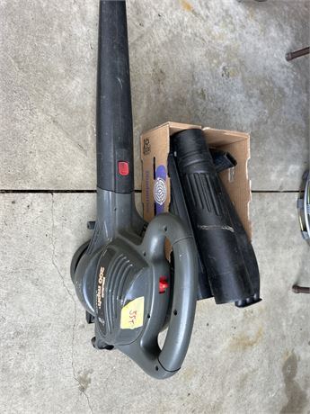 corded blower with attachments