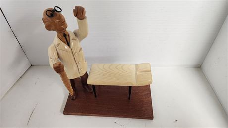Vintage Wood Carved Unique Statue