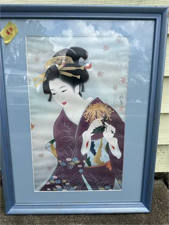 framed art Japanese print