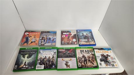XBOX One & Playstation Video Games