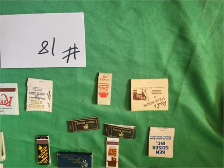vintage matchbook collection