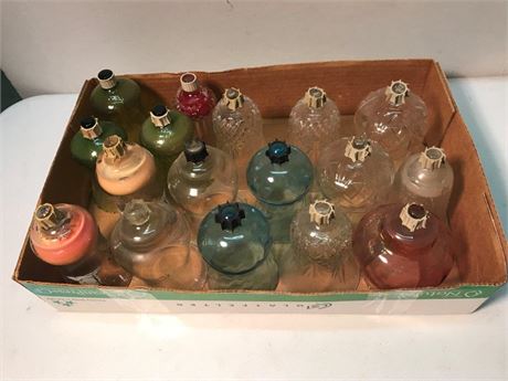 Flat of Glass Candleholders