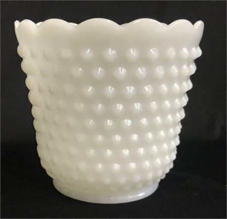 Fire-King Hobnail Planter Vase (#2)