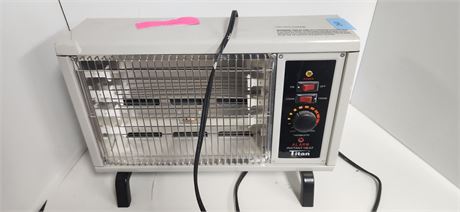 Titan Portable Heater & Vintage General Electric Radio  NOT TESTED