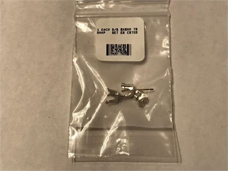 Stamped 925 M Snap Set Earrings