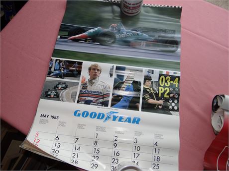 Goodyear Calendars- Rolled