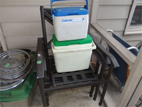2 Coolers- One has Bird Seed in it