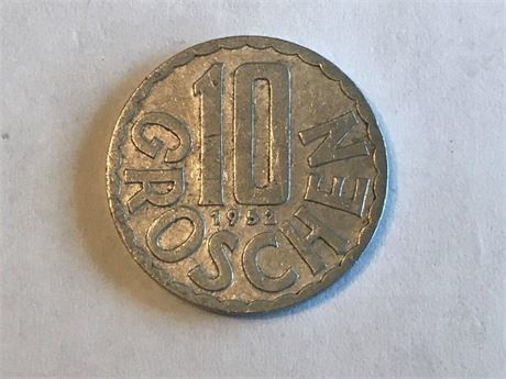 1952 Austria 10 Groschen