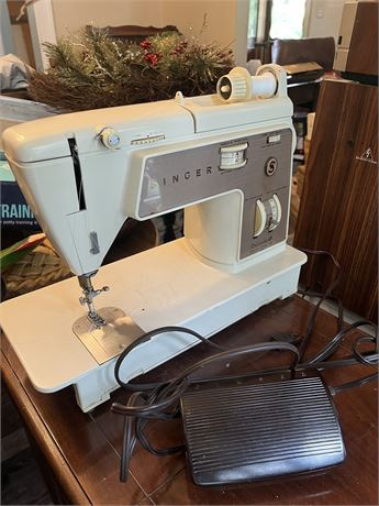 Singer Sewing Machine and Cabinet