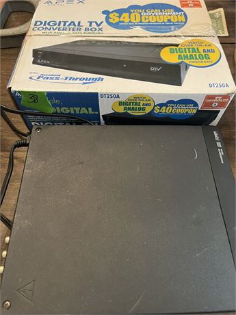 Digital TV Converter Box and DVD Player